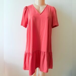 a new day Coral Tunic Dress Top Relaxed Fit